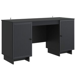 vidaXL Stol Crna Konstruirano drvo 142,5 x 50 x 75 cm