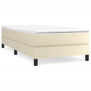 vidaXL Okvir za krevet s oprugom krem 80 x 200 cm od umjetne kože