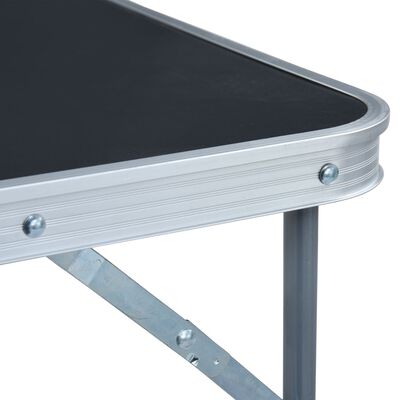 vidaXL Sklopivi stol za kampiranje s metalnim okvirom 80 x 60 cm sivi