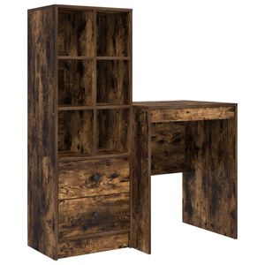 vidaXL Stol Dimljeni hrast 105,5 x 50 x 127 cm 2 kom.