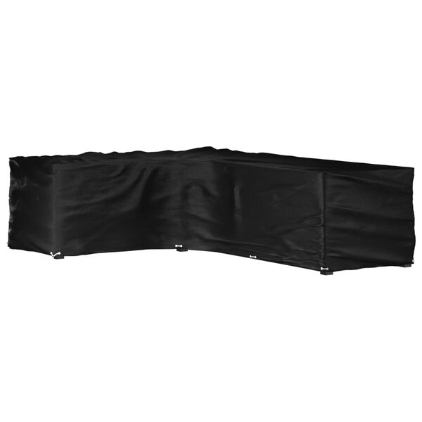 vidaXL Navlaka za kutnu vrtnu garnituru sa 18 u&scaron;ica 220x285x80 cm