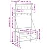 vidaXL Stalak za odjeću Staro drvo 100 x 41 x 184 cm Konstruirano drvo