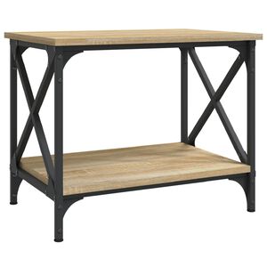 vidaXL Bočni stolić boja hrasta sonome 55x38x45 cm konstruirano drvo
