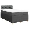 vidaXL Krevet box spring s madracem tamnosivi 120 x 190 cm tkanina