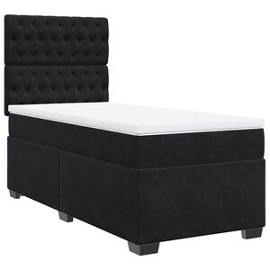 vidaXL Box spring krevet s madracem crni 80 x 200 cm bar&scaron;unasti