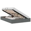 vidaXL Krevet s od storage s pohranom Tamno siva 140 x 200 cm tkanina