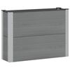 vidaXL Povi&scaron;ena vrtna gredica Siva 100 x 30 x 72 cm alu.