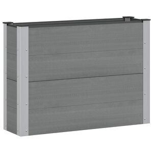vidaXL Povi&scaron;ena vrtna gredica Siva 100 x 30 x 72 cm