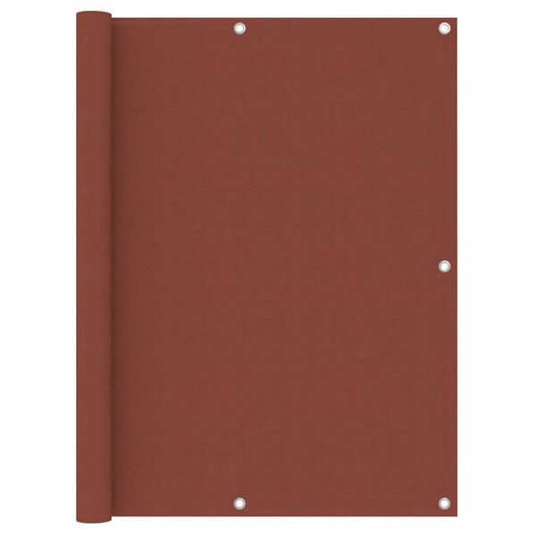 vidaXL Balkonski zastor terakota 120 x 600 cm od tkanine Oxford