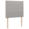 vidaXL Krevet s oprugama i madracem svjetlosivi 120x190 cm od tkanine