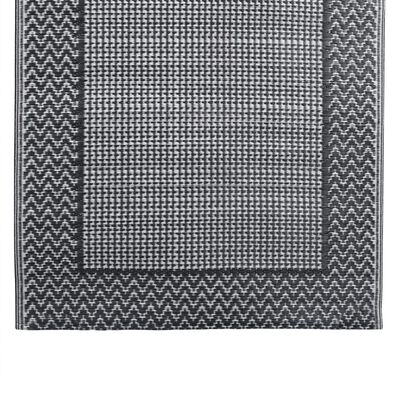vidaXL Vanjski tepih sivi 80 x 150 cm PP