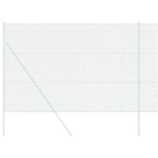 vidaXL Heksagonalna ograda Zelena 1,5 x 100 m PVC