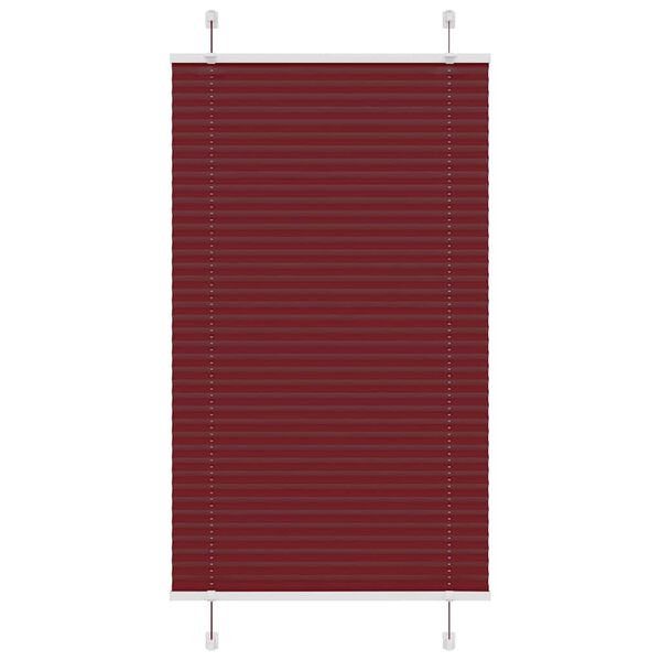 vidaXL Plisirana roleta Bordeaux crvena 80x150 cm &Scaron;irina tkanine