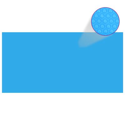vidaXL Pravokutni pokrivač za bazen 1200 x 600 cm PE plavi