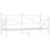 vidaXL Dnevni krevet bez madraca bijeli 80x200 cm čelik