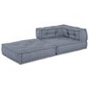 vidaXL Modularni Ugaoni Sofa Siva 70 x 70 x 56 cm tkanina