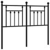 vidaXL Metalno zamjensko uzglavlje crno 120 cm