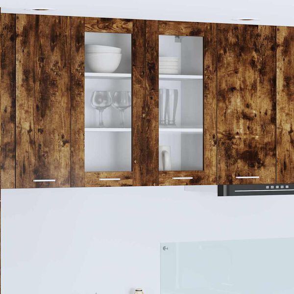 vidaXL Viseći ormarić Dimljeni hrast 80 x 31 x 80 cm Konstruirano drvo