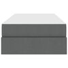 vidaXL Krevet s madracem i skladi&scaron;tem Tamno siva 90 x 190 cm Poliester