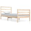 vidaXL Okvir za krevet od masivne borovine 90 x 200 cm