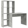 vidaXL Stol Betonski sivi 138,5 x 55 x 143 cm Konstruirano drvo