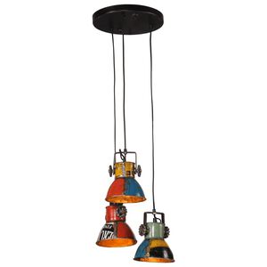 vidaXL Viseća svjetiljka 25 W vi&scaron;ebojna 30 x 30 x 100 cm E27