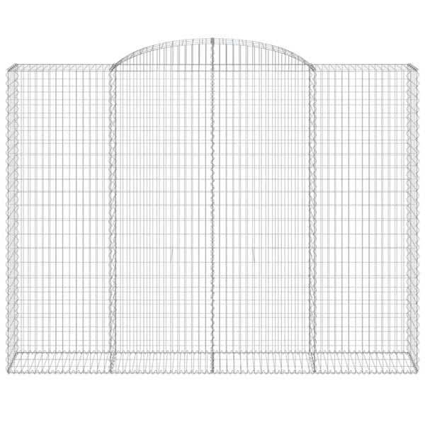 vidaXL Lučne gabionske ko&scaron;are 7 kom 300x50x220/240cm pocinčano željezo