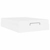 vidaXL Okvir kreveta s madracem Čista bijela 140 x 190 cm Umjetna koža