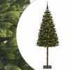 vidaXL Umjetno božićno drvce s kuglicama 180 cm 300 LED lampica