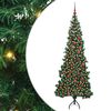 vidaXL Korner Umjetno Božićno Drvo Zelena 180 cm PVC i metal
