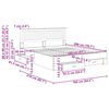 vidaXL Krevetna konstrukcija Bijelo 160 x 200 cm Konstruirano drvo