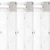 vidaXL Zavjese 2 pcs Bijelo 140 x 245 cm Poliester