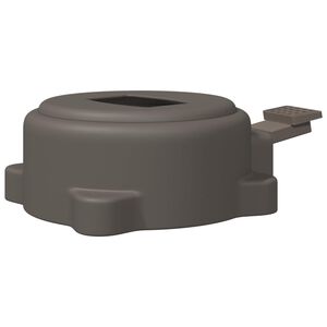 vidaXL Baza za suncobran Srebrno 23 x 14 x 6 cm