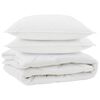 vidaXL Duvet za sve sezone s jastukom 3 kom. Bijela Mikrovlakna