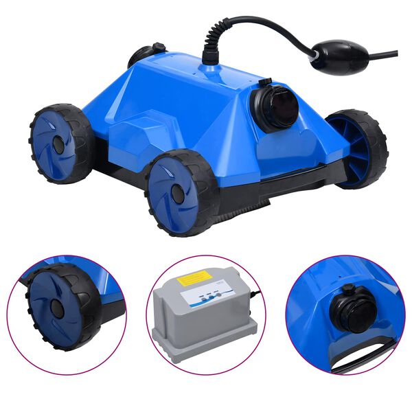 vidaXL Čistači bazena Plava 48 x 46 x 31.5 cm Plastika