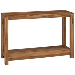 vidaXL Konzolna stolica Prirodna 110 x 35 x 75 cm Čvrsto teak drvo