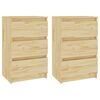 vidaXL Noćni ormarići 2 kom 40 x 29,5 x 64 cm od masivne borovine