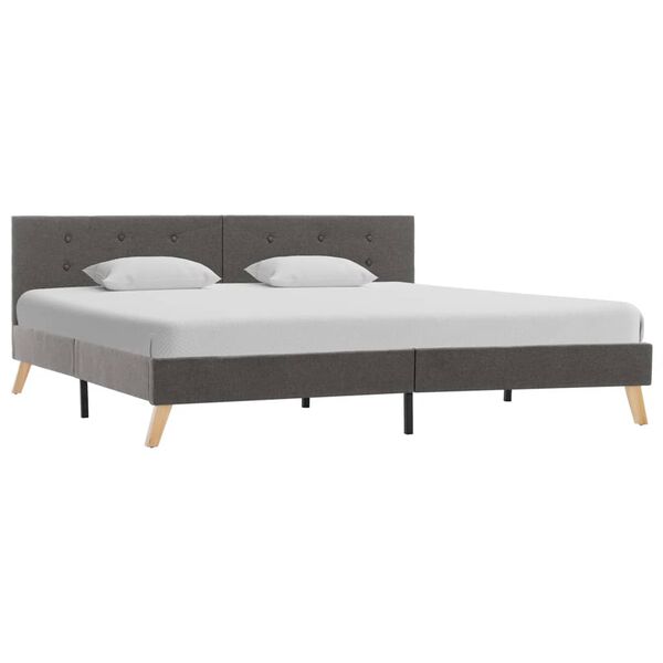 vidaXL Okvir za krevet od tkanine bež 180 x 200 cm