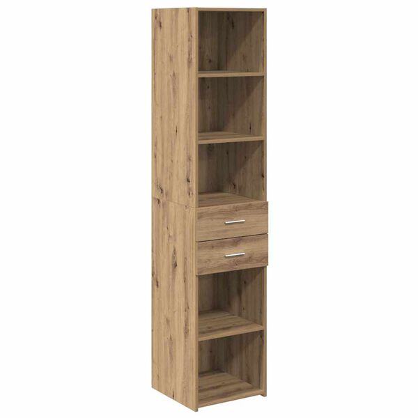 vidaXL Highboard Umjetnički hrast 40 x 42,5 x 185 cm Konstruirano drvo