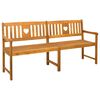 vidaXL Vanjska klupa Prirodna 180 x 55,5 x 90 cm Čvrsto drvo akacije