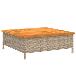vidaXL Pokrov za bazu suncobrana bež 70x70x25 cm poliratan i bagrem