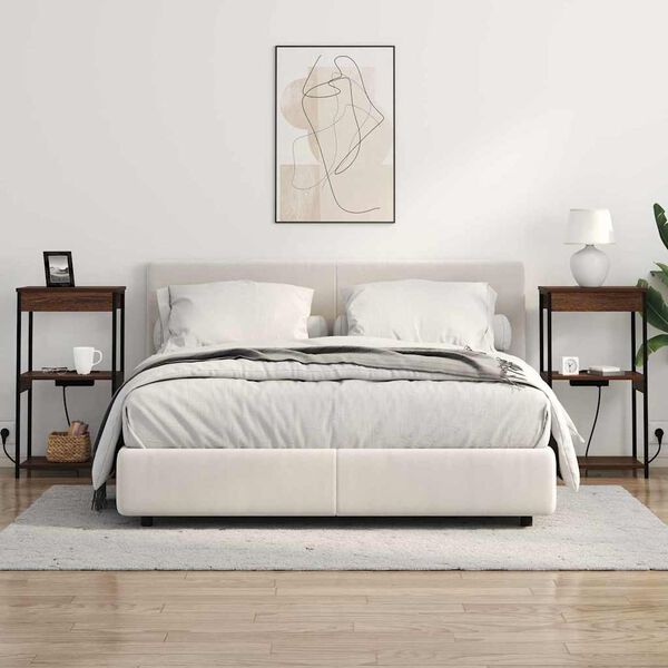 vidaXL Noćni ormar Smeđi hrast 41 x 31 x 76 cm Konstruirano drvo