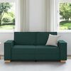 vidaXL Dvosjed Sofa Tamnozelena 140 cm Tkanina
