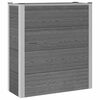 vidaXL Povi&scaron;ena vrtna gredica Siva 75 x 30 x 82 cm WPC i aluminij