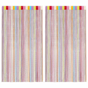 vidaXL Nižaste zavjese 2 kom Vi&scaron;ebojne 140x250 cm
