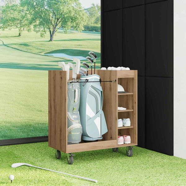 vidaXL Golf ormar s kotačem Umjetnički hrast 90 x 45 x 98 cm