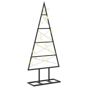 vidaXL Metalna božićna jelka KUOPIO 60 cm Topla bijela