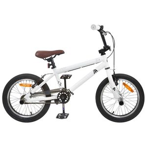 vidaXL BMX Bicikl 16 Inča za 5-8 godina Bijela