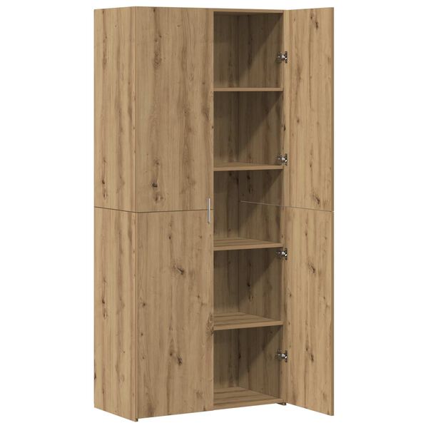 vidaXL Highboard 2 pcs Umjetnički hrast 80 x 42 x 185 cm