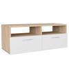 vidaXL TV Ormarić od Iverice 95x35x36 cm Boja Hrasta i Bijela